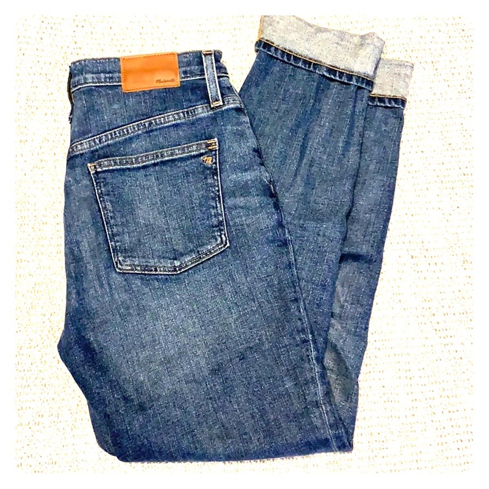 Madewell high rise slim boyfriend jean